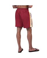 Men's G-iii Sports by Carl Banks Burgundy Washington Commanders Streamline Volley Swim Shorts