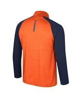 Men's Colosseum Orange Syracuse Langmore Raglan Quarter-Zip Top