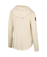 Women's Colosseum Cream Kansas Jayhawks Oht Military-Inspired Appreciation Casey Raglan Long Sleeve Hoodie T-shirt