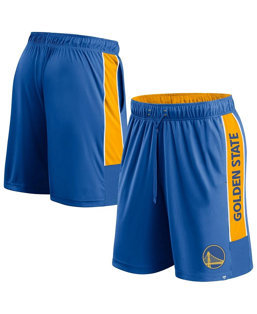 Men's Fanatics Royal Golden State Warriors Game Winner Defender Shorts