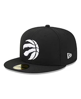 Men's New Era Black Toronto Raptors Evergreen 59FIFTY Fitted Hat