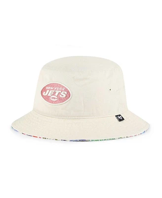 Women's '47 Brand Natural New York Jets Pollinator Bucket Hat