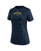 Women's Nike Navy Milwaukee Brewers Authentic Collection Velocity Performance T-shirt