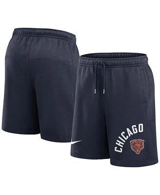 Men's Nike Navy Chicago Bears Arched Kicker Shorts