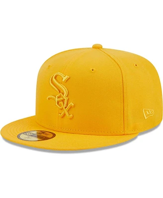 Men's New Era Gold Chicago White Sox Color Pack 59FIFTY Fitted Hat