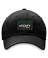 Men's Fanatics Black Minnesota Wild Authentic Pro Prime Adjustable Hat