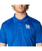 Men's Columbia Royal Kentucky Wildcats Pfg Tamiami Omni-Shade Polo Shirt