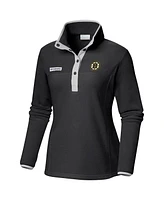 Women's Columbia Black Boston Bruins Benton Springs Half-Snap Jacket