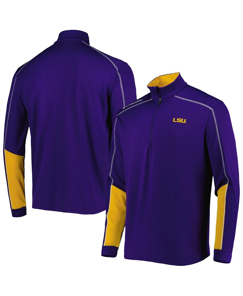 Men's Columbia Purple Lsu Tigers Shotgun 2.0 Omni-Wick Quarter-Zip Jacket