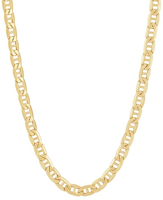 Italian Gold Polished Mariner Link 22" Chain Necklace (5.5mm) in 10k Gold