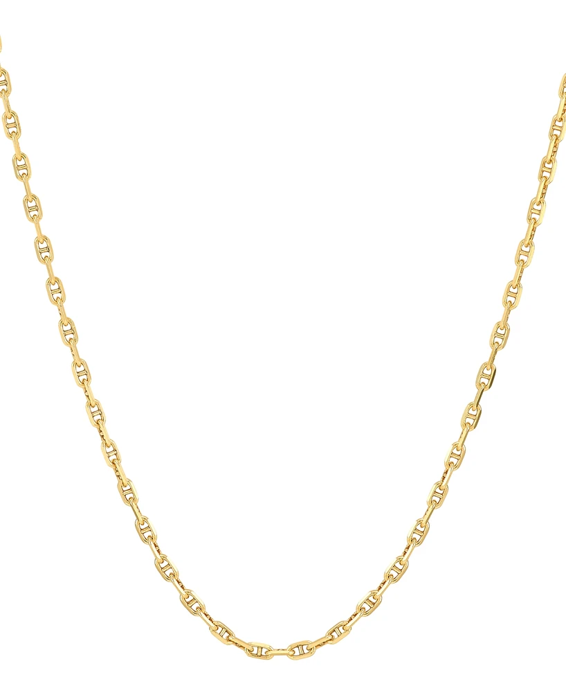 Italian Gold Polished Mariner Link 18" Chain Necklace (2mm) in 10k Gold