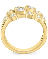 Effy Diamond Bezel Cluster Statement Ring (1/2 ct. t.w.) in 14k Gold