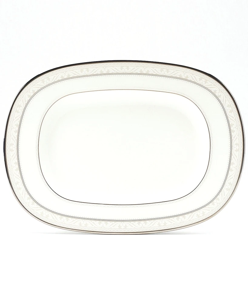 Noritake "Montvale Platinum" Butter/Relish Tray, 9" x 5"