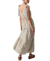 Sanctuary Women's Move Your Body Striped Linen-Blend Maxi Dress