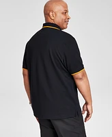 Club Room Men's Regular-Fit Tipped Performance Polo Shirt, Created for Macy's