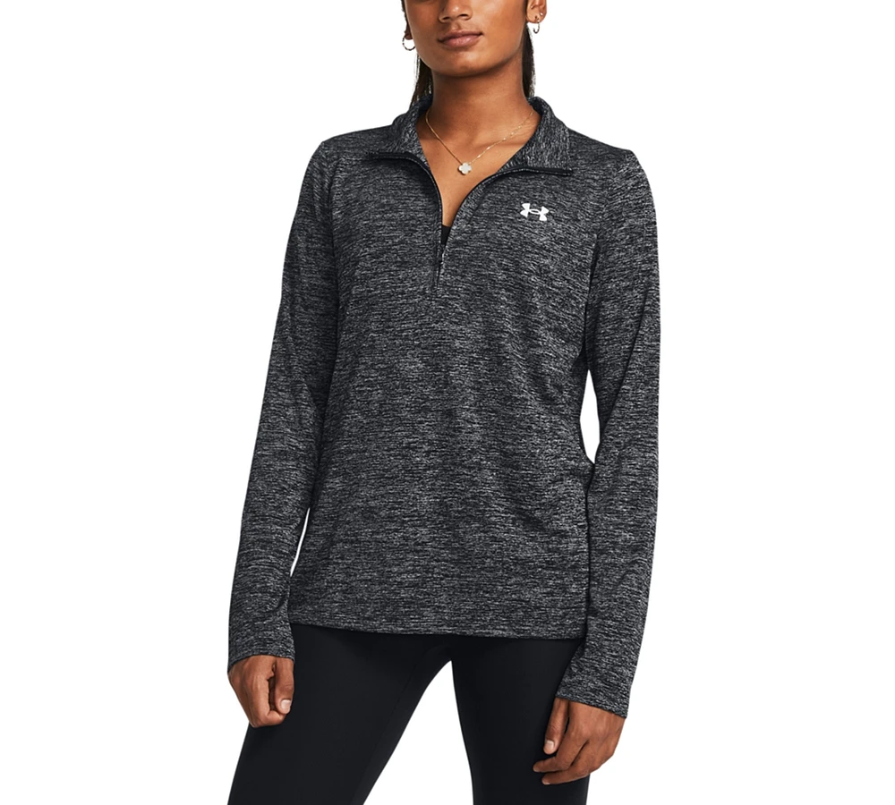 Under Armour Women's Twist Tech Quarter-Zip Logo Top