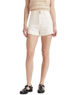 Levi's High-Waisted Cotton Mom Shorts