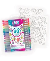 Make It Real 30 Pc Scented Gel Pens with Sticker Sheet