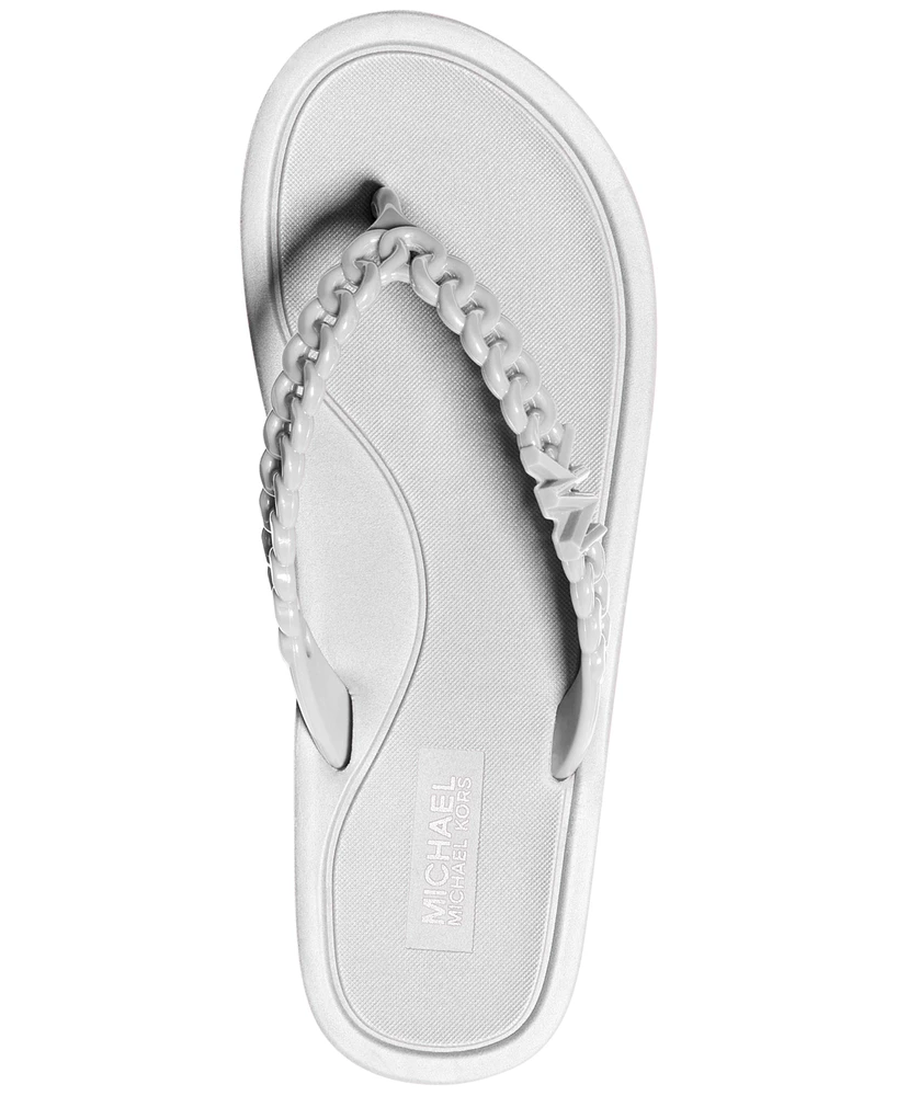 Michael Kors Zaza Embellished Platform Flip Flop Sandals