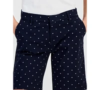 Tommy Hilfiger Women's Hollywood Mid Rise Dot Print Shorts