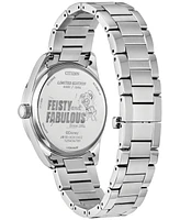 Citizen Eco-Drive Unisex Disney Donald Duck Stainless Steel Bracelet Watch 40mm Gift Set