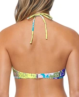 Raisins Juniors' Lanakai Printed Halter Bikini Top