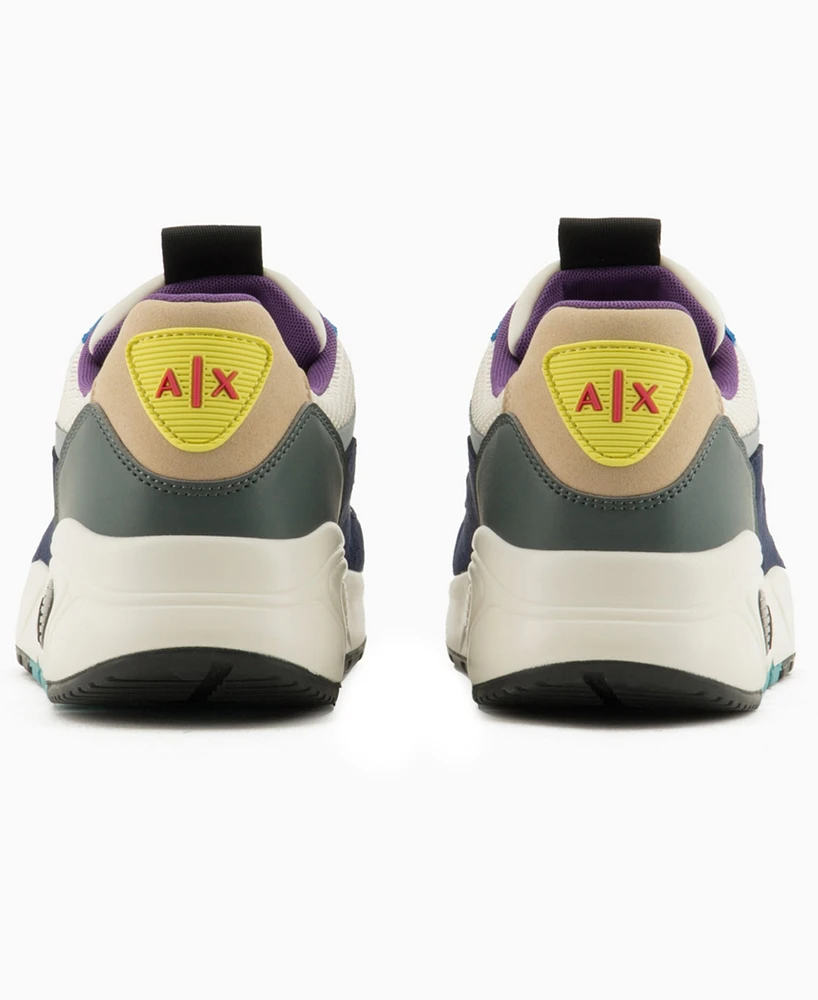 A|X Armani Exchange Men's Bron Color Block Sneaker