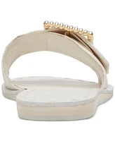 Dolce Vita Women's Dasa Embellished Buckled Slide Flat Sandals