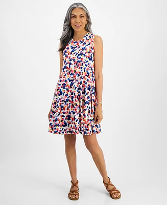 Style & Co Women's Printed Sleeveless Flip-Flop Dress, Created for Macy's