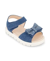 Jessica Simpson Toddler Girls Tia Shine Shiny Denim Sandals