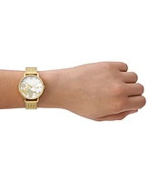 kate spade new york Women's Metro Three Hand Gold-Tone Stainless Steel Watch 34mm