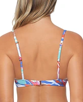 Raisins Juniors' Moonshine Push-Up Printed Bikini Top