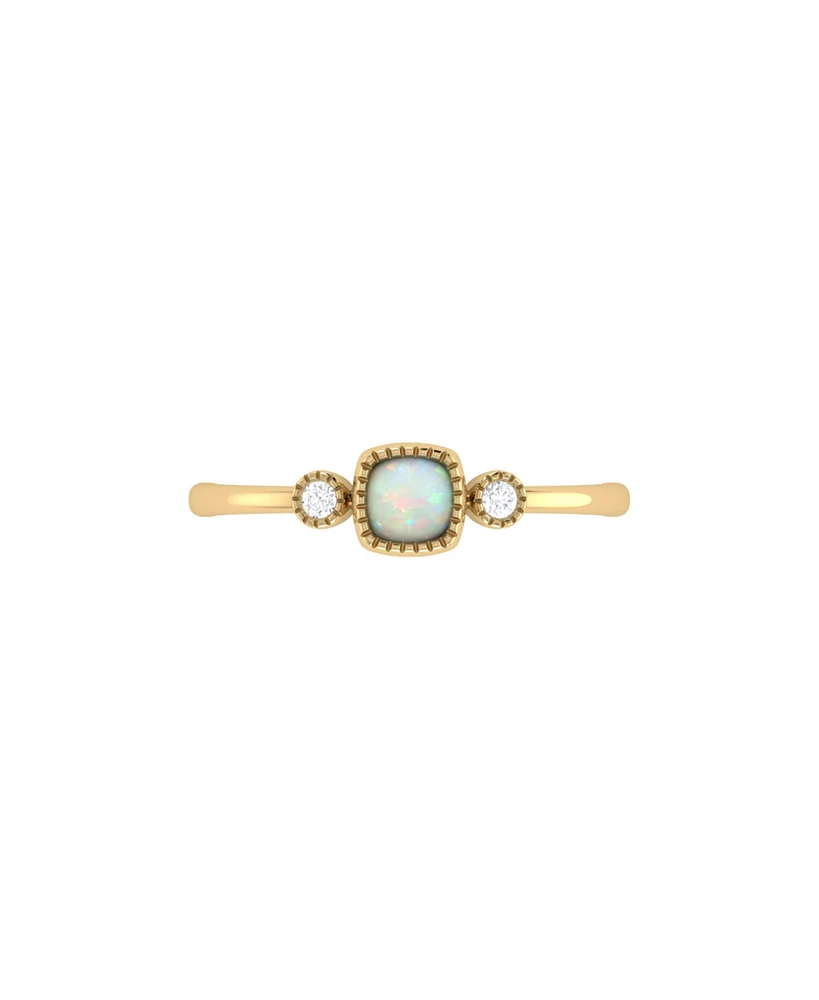 LuvMyJewelry Cushion Cut Opal Gemstone