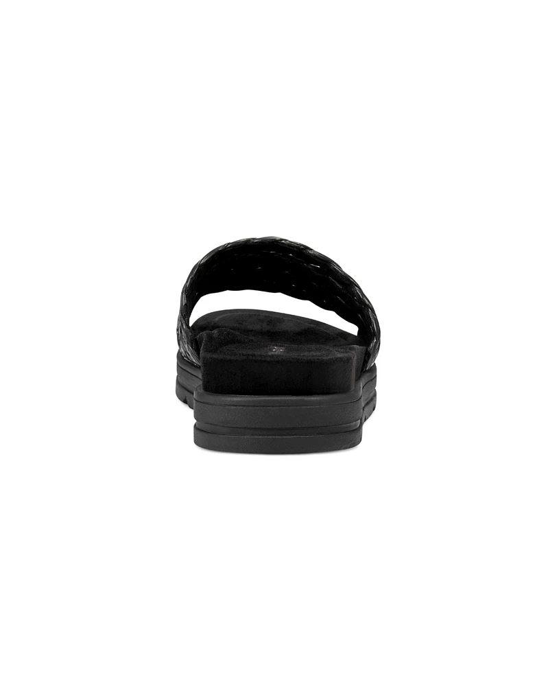 Easy Spirit Women's Salma Round Toe Slip-On Strappy Sandals