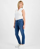 Style & Co Petite Mid Rise Slim Leg Jeans