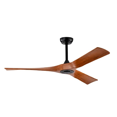 Simplie Fun Modern 52" Ceiling Fan with Remote Control, Reversible Motor