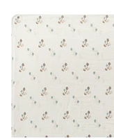 Crane Baby Cotton Poppy Fitted Crib Sheet