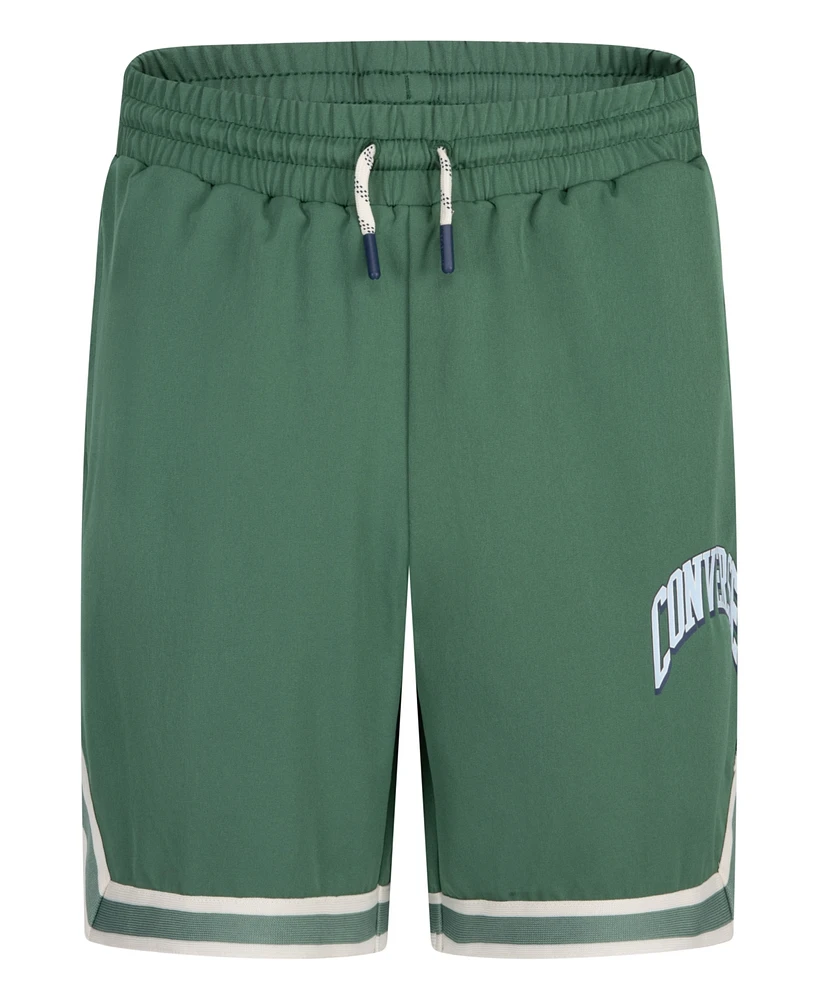 Converse Big Boys Rec Club Woven Taping Drawcord Shorts