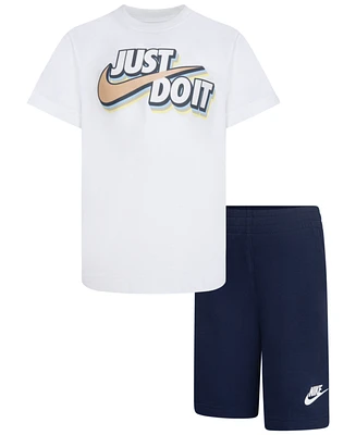 Nike Little Boys Fleece Short Set
