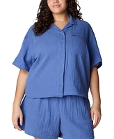 Columbia Plus Holly Hideaway Breezy Short-Sleeve Top