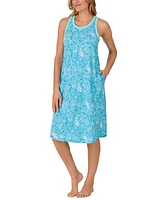 Cuddl Duds Women's Printed Sleeveless Nightgown