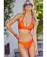 Becca Womens Catalonia Halter Bikini Top Bottoms