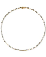 Eliot Danori 18k Gold-Plated Cubic Zirconia 16" Tennis Necklace, Created for Macy's