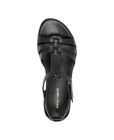 Easy Spirit Women's Leia Round Toe Strappy Flat Sandals