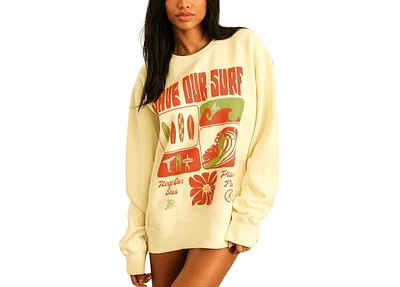 Dippin' Daisy's Women's Save Our Surf Crewneck Sweatshirt