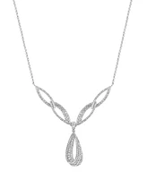 Effy Diamond Teardrop Fancy 17" Collar Necklace (2-1/5 ct. t.w.) in 14k White Gold