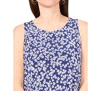 Msk Petite Floral-Print Shift Dress