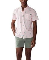 Chubbies Men's Parrot Party Short Sleeve Button-Down Performance Shirt