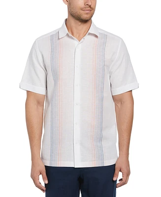 Cubavera Men's Gradient-Stripe Linen Blend Chambray Shirt