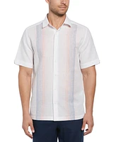 Cubavera Men's Gradient-Stripe Linen Blend Chambray Shirt